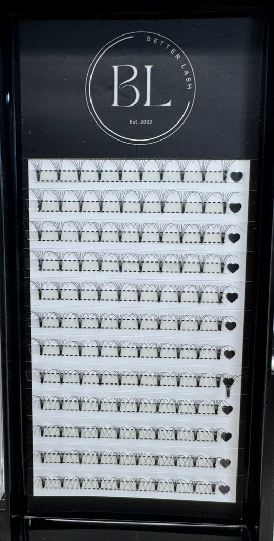 9mm 6D Pre-Made Fan Lashes